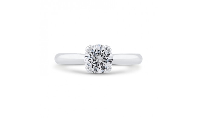 Shah Luxury 14K White Gold Diamond Engagement Ring (Semi-Mount)