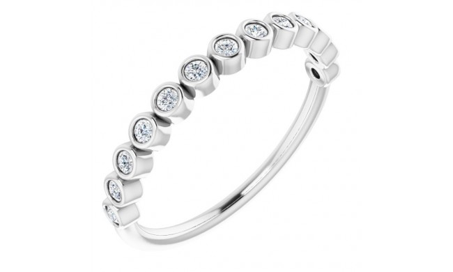 Platinum 1/6 CTW Diamond Anniversary Band