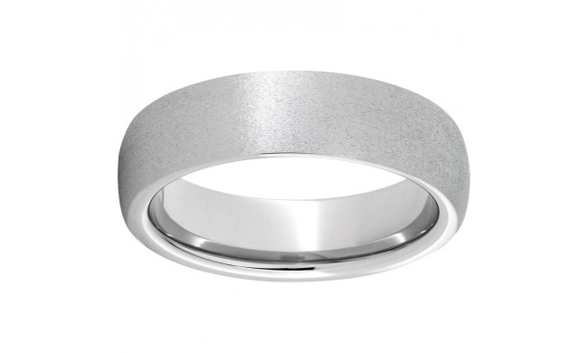 Serinium Domed Band with Stone Finish