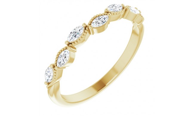 14K Yellow 1/3 CTW Diamond Anniversary Band