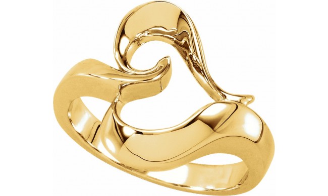 14K Yellow Metal Fashion Ring