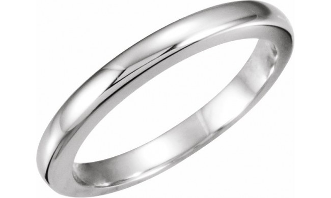 Platinum #13 Tapered Bombu00e9 Solstice Solitaireu00ae Matching Band for 1.5-2 CT