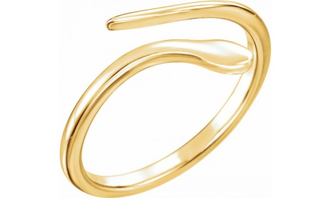 14K Yellow Snake Ring