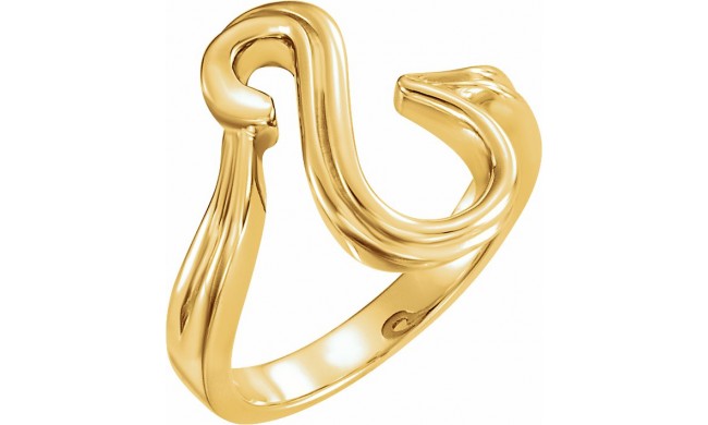 14K Yellow Freeform Ring