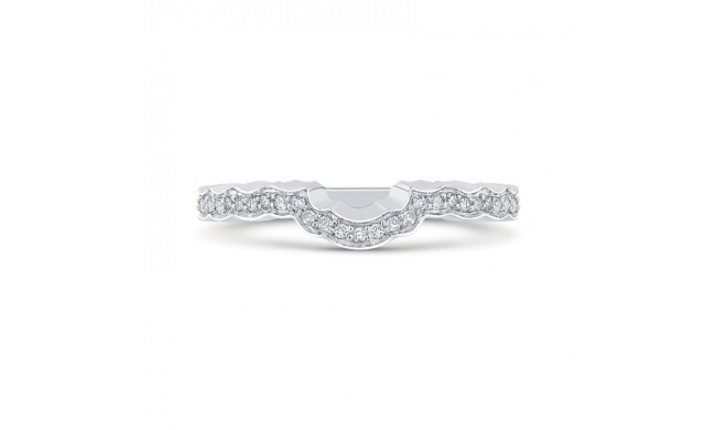 Shah Luxury Round Diamond Wedding Band In 14K White Gold