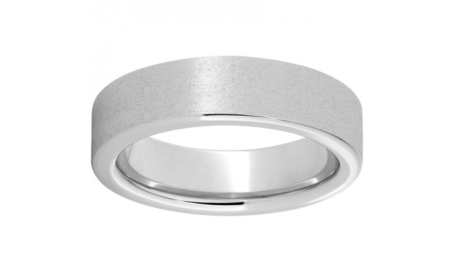 Serinium Pipe Cut Band with Stone Finish
