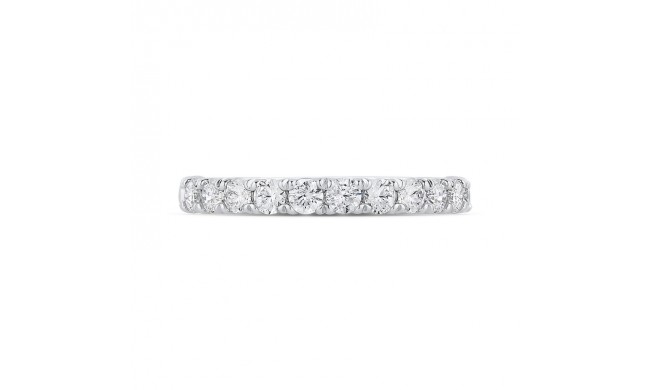 Shah Luxury Half-Eternity Round Diamond Wedding Band In 14K White Gold