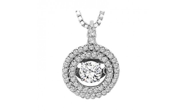 Gems One 14KT White Gold & Diamonds Stunning Neckwear Pendant - 1 ctw