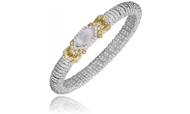 Vahan 14k Gold & Sterling Silver Mother of Pearl Bracelet