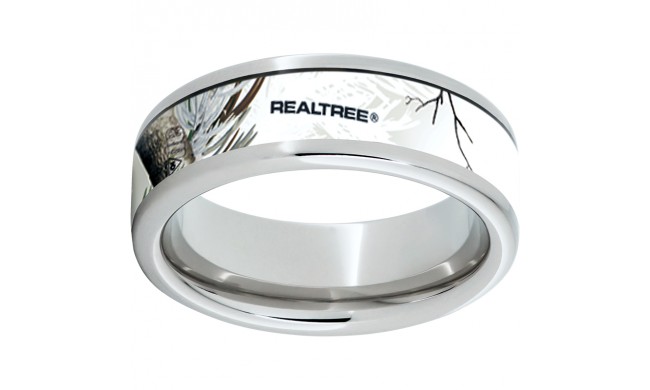 Serinium Pipe Cut Band with Realtree AP Snow Inlay