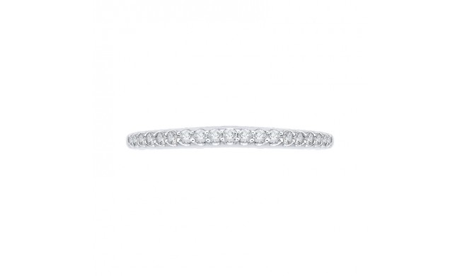 Shah Luxury Round Diamond Wedding Band In 14K White Gold