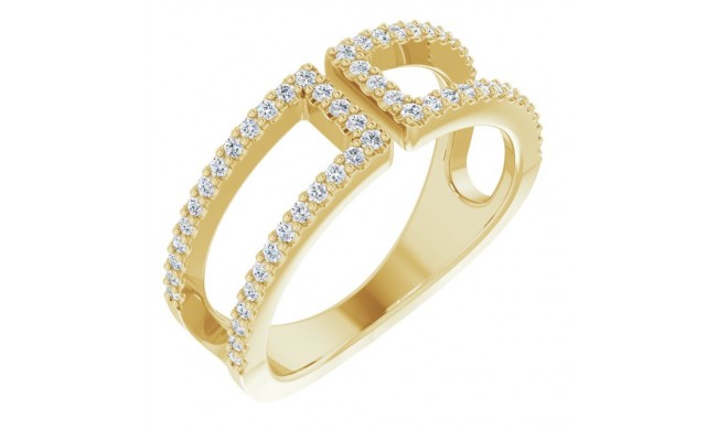 14K Yellow 1/3 CTW Diamond Ring