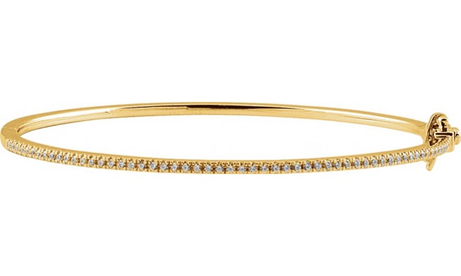 14K Yellow 1/2 CTW Diamond Pavu00e9' 7 Bracelet