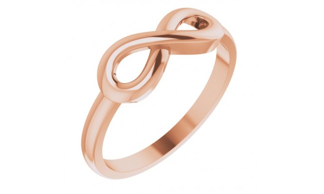 14K Rose Infinity-Inspired Ring