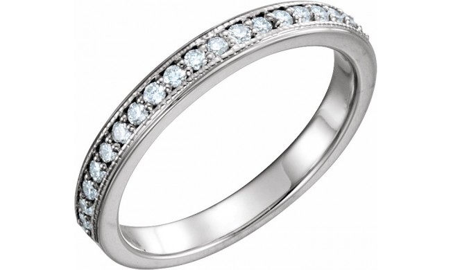 14K White 1/3 CTW Diamond Anniversary Band