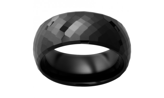 Black Diamond Ceramic Faceted Band