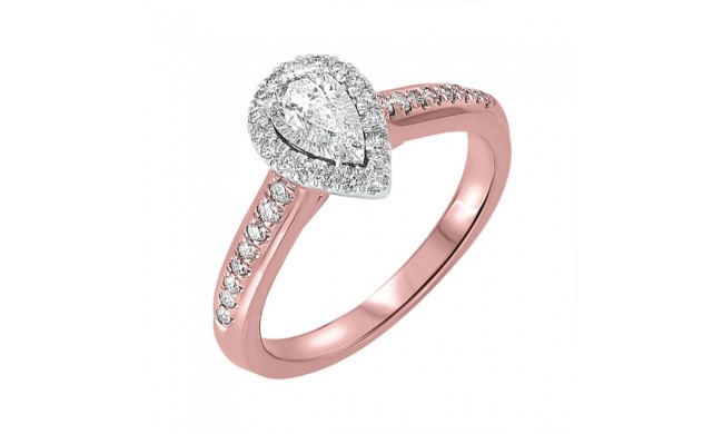 Gems One 14Kt White Rose Gold Diamond(5/8Ctw) Ring