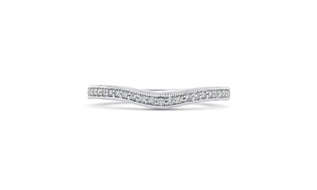 Shah Luxury Round Diamond Half-Eternity Wedding Band In 14K White Gold