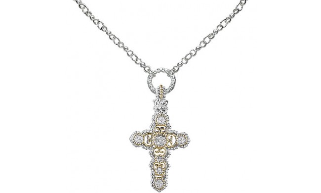 Alwand Vahan 14k Gold & Sterling Silver Diamond Pendant