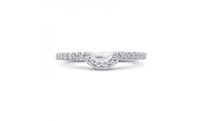 Shah Luxury Round Diamond Half-Eternity Wedding Band In 14K White Gold