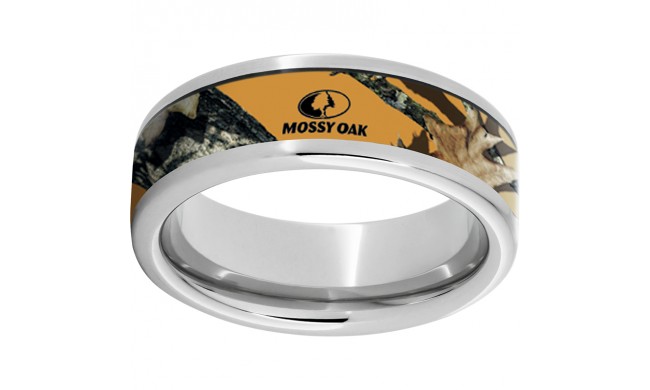 Serinium Pipe Cut Band with Mossy Oak Blaze Inlay