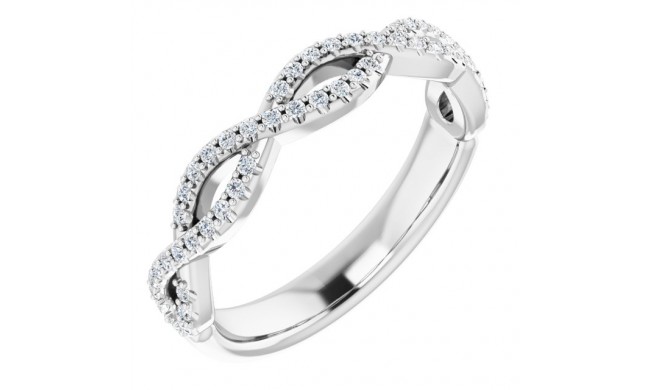 14K White 1/5 CTW Diamond Anniversary Band
