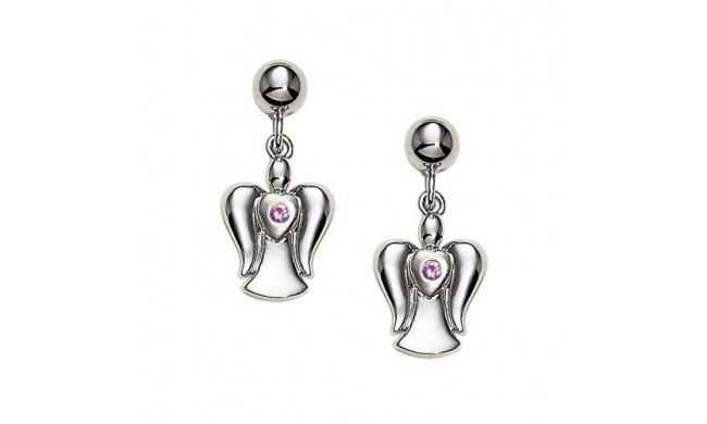 Sterling Silver Sapphire Angel earrings