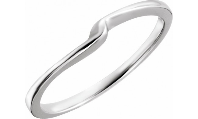 14K White Band