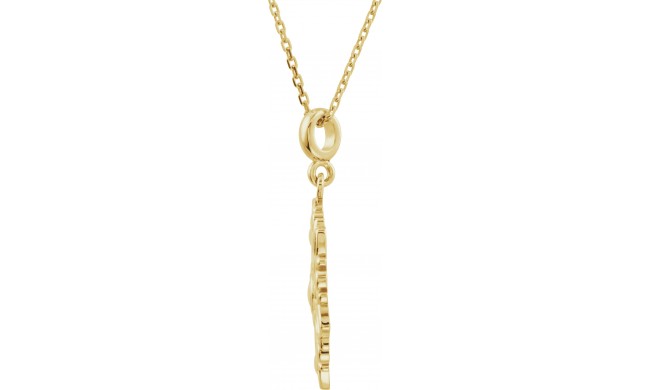 14K Yellow Decorative 18 Necklace