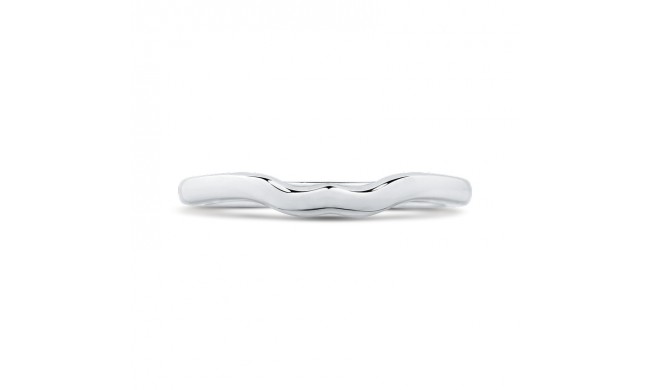 Shah Luxury 14K White Gold Plain Wedding Band