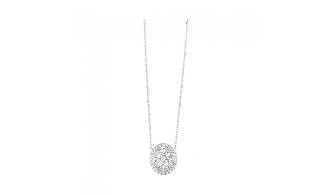 Gems One 14Kt White Gold Diamond (1/2Ctw) Pendant
