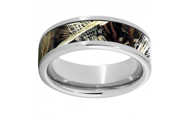 Serinium Pipe Cut Band with Realtree Max 4 Inlay