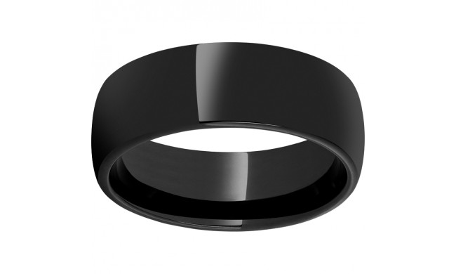 Black Diamond Ceramic Domed Band