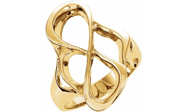 14K Yellow Freeform Ring