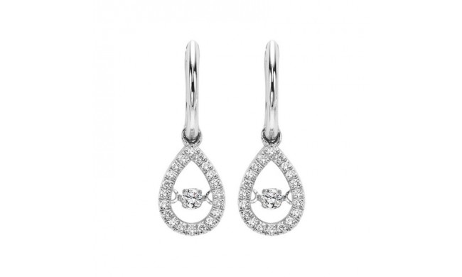 Gems One 14KT White Gold & Diamonds Stunning Fashion Earrings - 1/5 ctw
