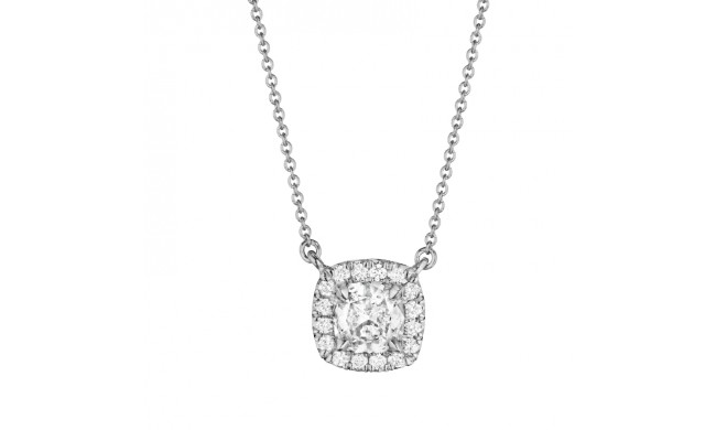 Henri Daussi White Platinum Diamond Pendant