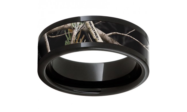 Black Diamond Ceramic Pipe Cut Band with Realtree AP Black Inlay
