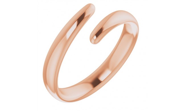 14K Rose Bypass Ring