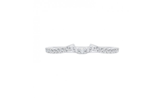 Shah Luxury Round Diamond Half-Eternity Wedding Band In 14K White Gold