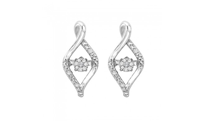 Gems One Silver Diamond (1/12 Ctw) Earring