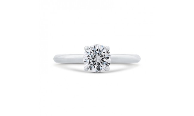 Shah Luxury 14K White Gold Solitaire Engagement Ring (Semi-Mount)