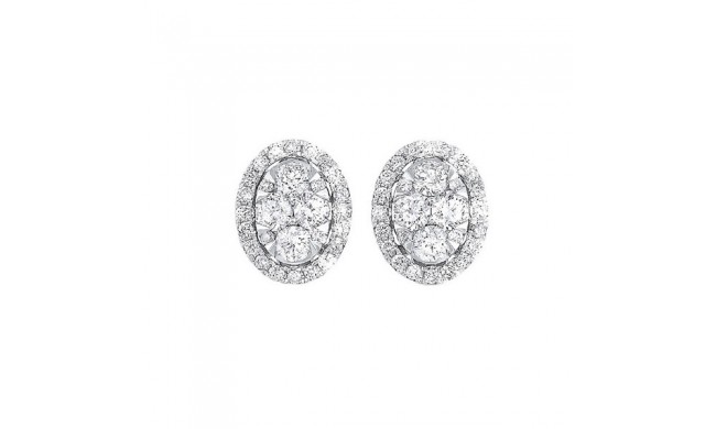 Gems One 14Kt White Gold Diamond (1/2Ctw) Earring