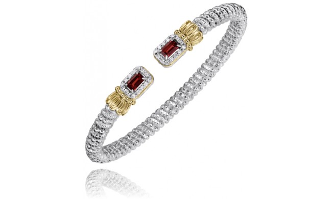 Vahan 14k Gold & Sterling Silver Garnet Bracelet