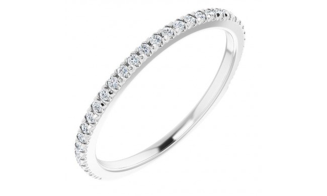 14K White 1/5 CTW Diamond Matching Band