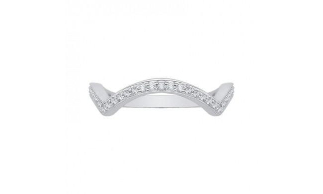 Shah Luxury 14K White Gold Diamond Wedding Band