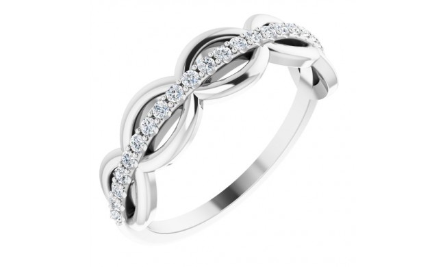 14K White 1/5 CTW Diamond Anniversary Band