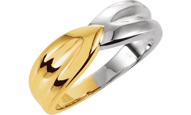 14K Yellow & White Fashion Ring