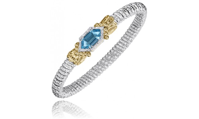 Vahan 14k Gold & Sterling Silver Blue Topaz Bracelet