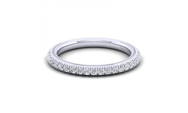 Gabriel & Co. 14k White Gold Victorian Anniversary Wedding Band