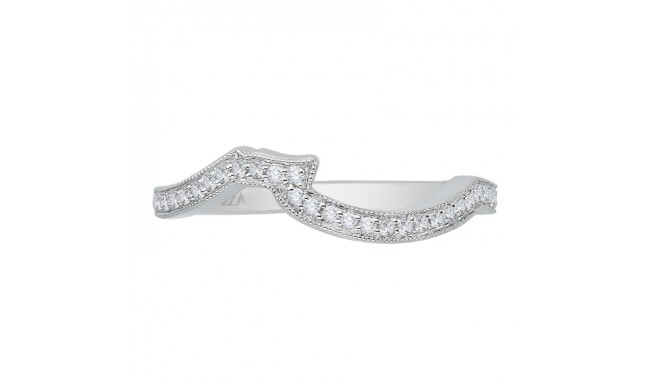 Shah Luxury 14K White Gold Diamond Wedding Band